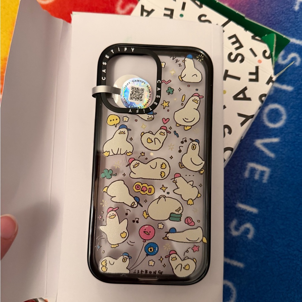 Casetify Fun duck Design Phone Case - Black